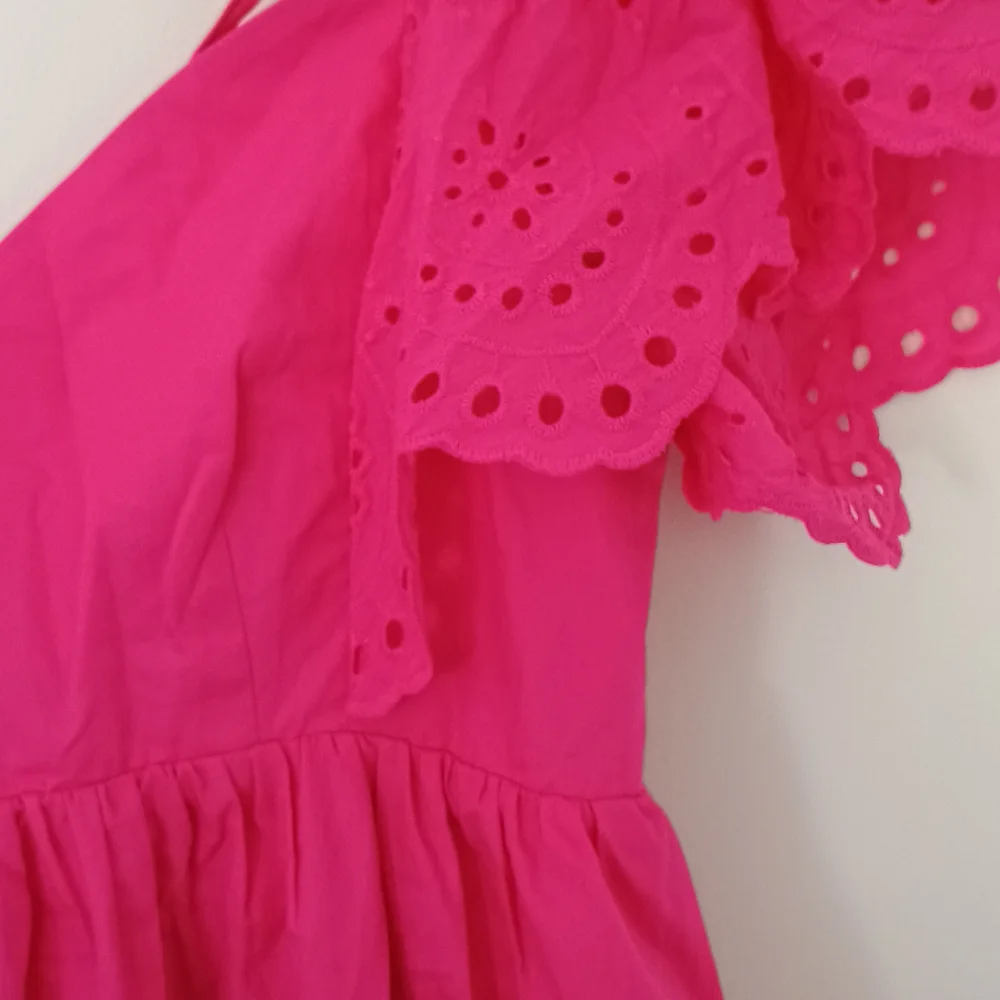 Barbie Princess Party Festival Maternity Summer Baby Shower Hot Pink Maxi Dress - Picture 4 of 9